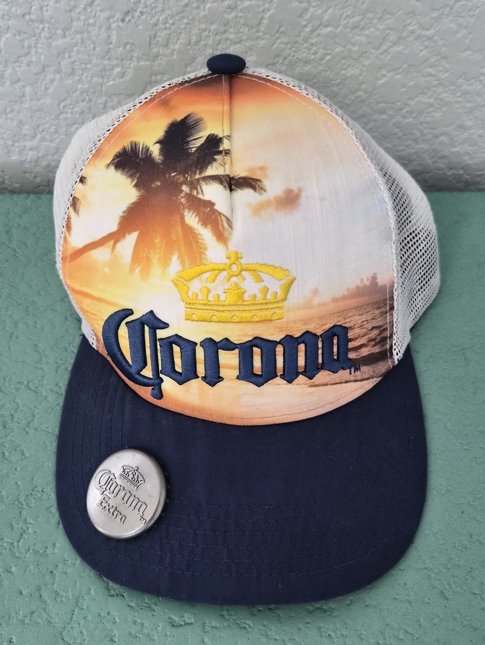 Corona Extra Palm Tree Trucker Hat Snapback Beer Cap OSFA